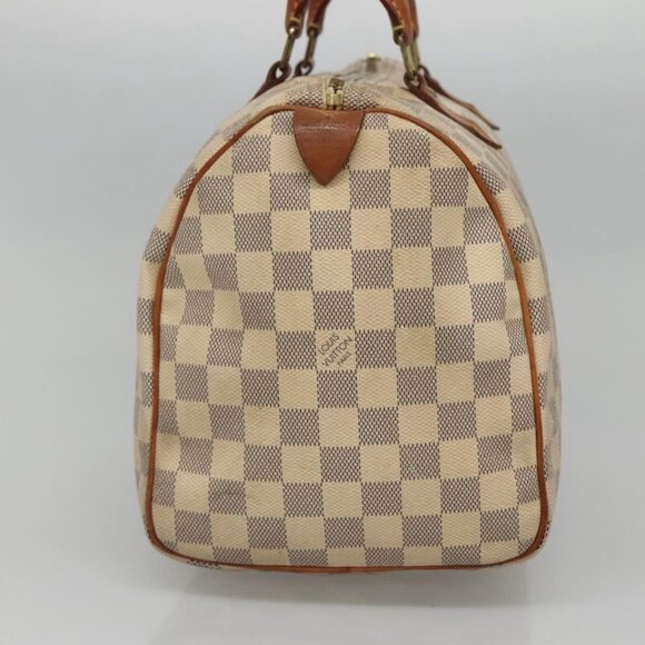 LOUIS VUITTON Damier Azur Speedy 30 Hand Bag N41533 LV Auth 135479 - Picture 5 of 16